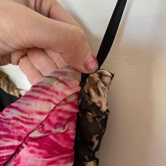 Diane Von Furstenberg Brighton Pleated Mini Dress Size 2 - Picture 7 of 9